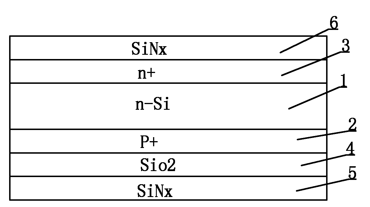 N-type solar battery prepared by film masking process of one multi-purpose film and preparation method of N-type solar battery