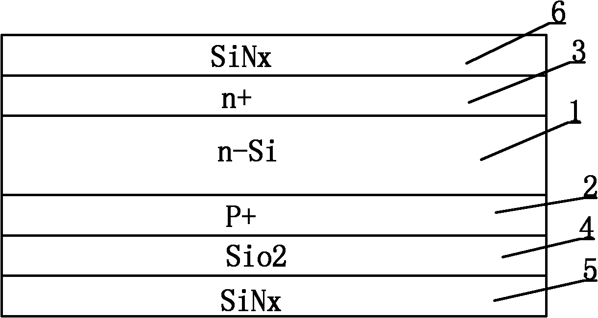 N-type solar battery prepared by film masking process of one multi-purpose film and preparation method of N-type solar battery