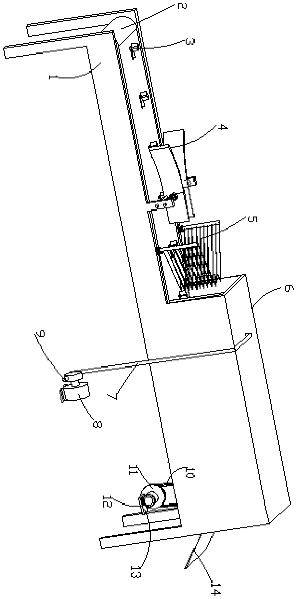 Scaling machine for tilapia processing and processing method thereof