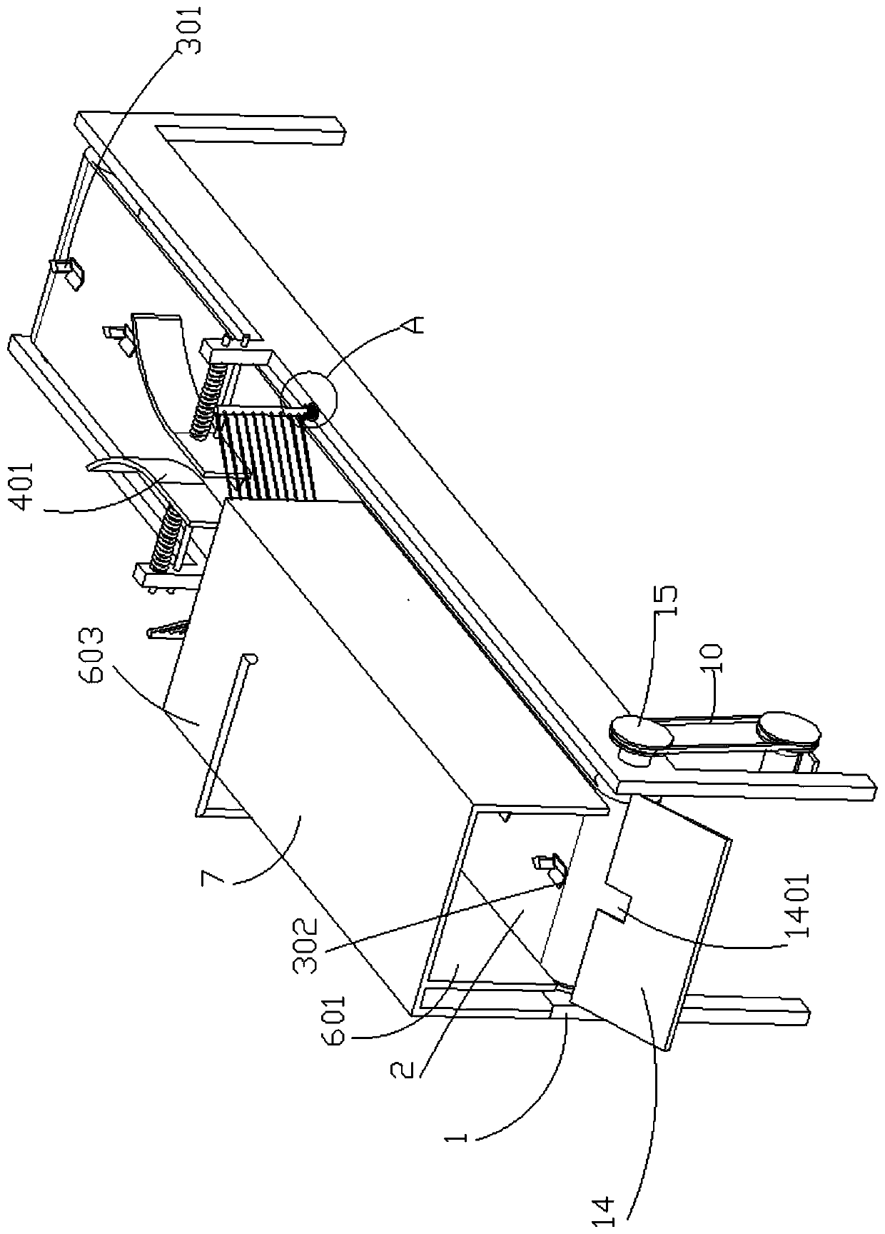 Scaling machine for tilapia processing and processing method thereof