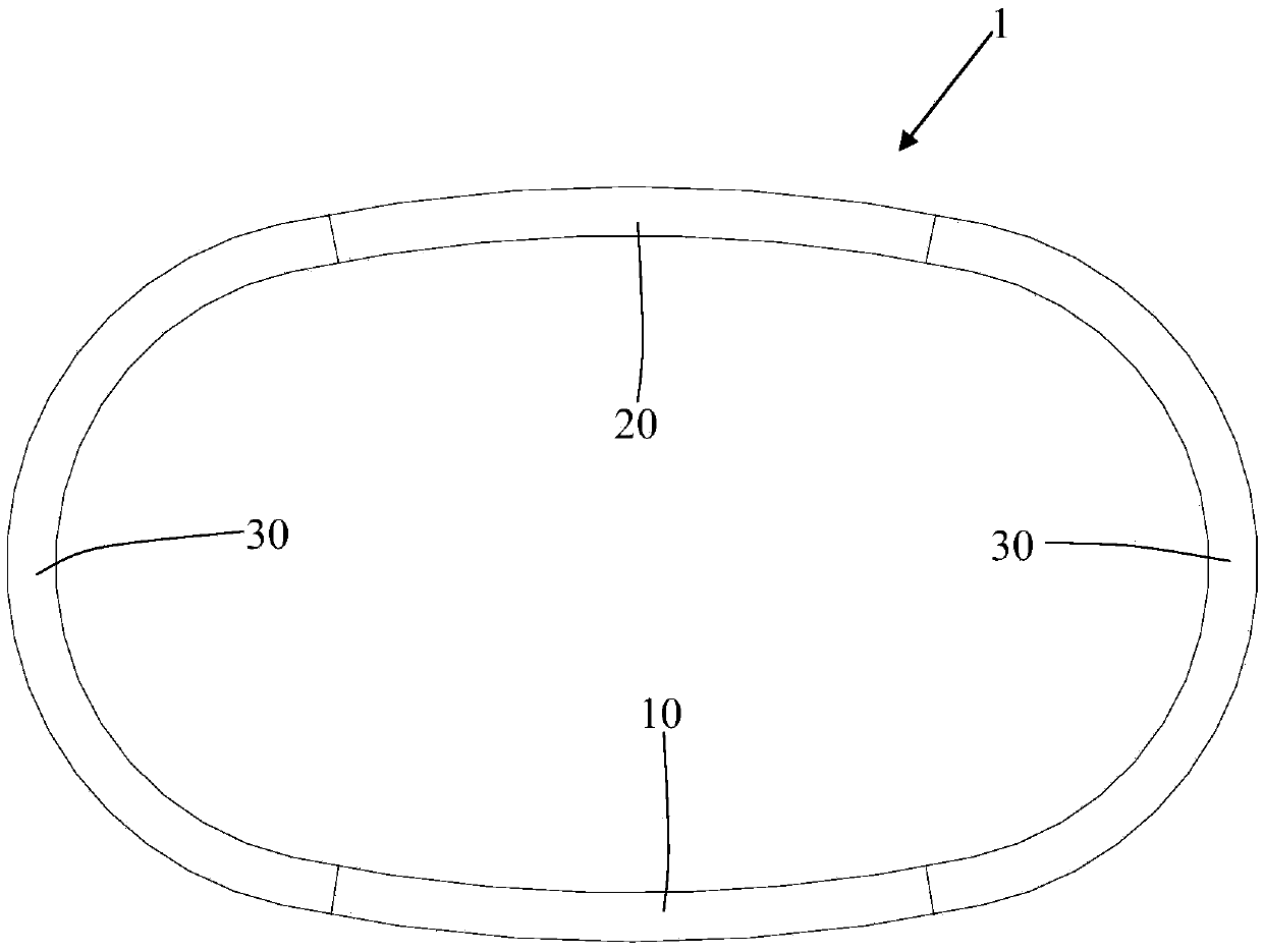 Segment structure applicable to quasi-rectangular shield tunnels