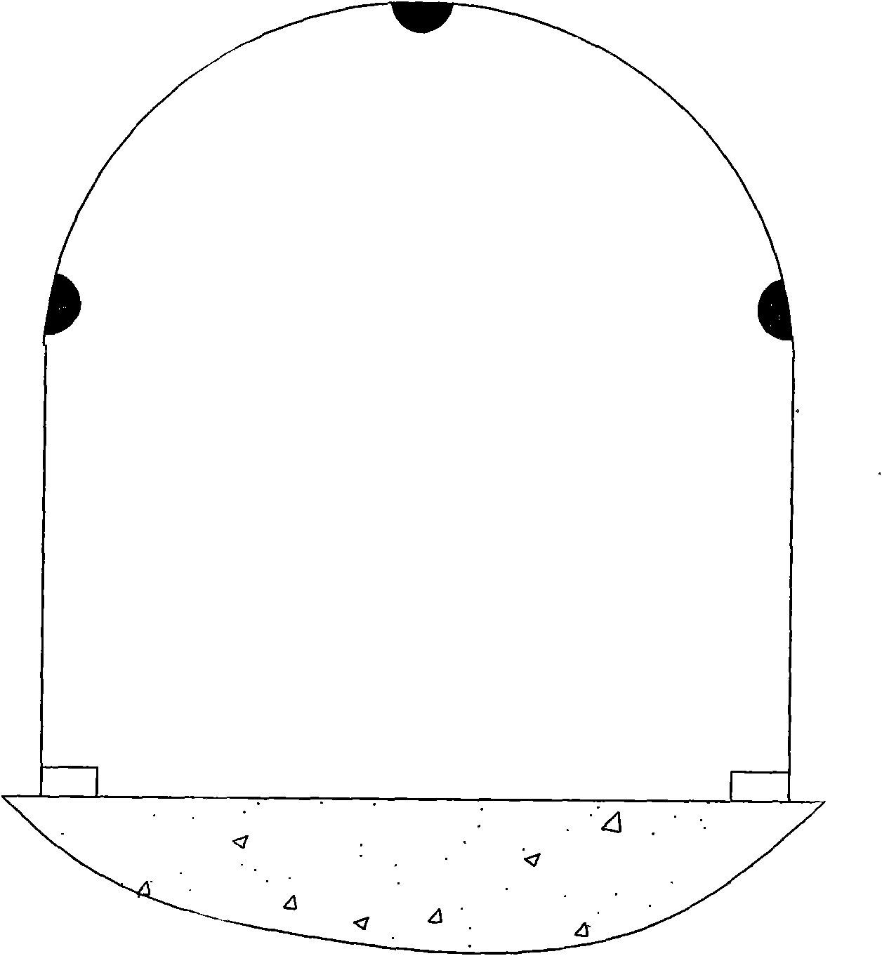 Tunnel lighting arrangement system