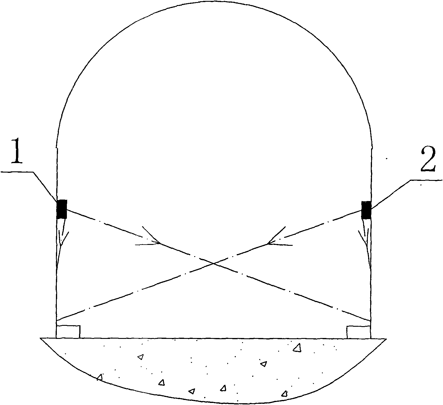 Tunnel lighting arrangement system