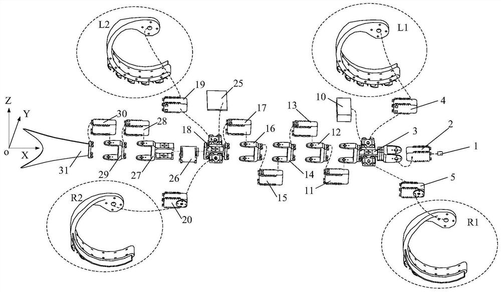 Dry-adhesive and claw-combined quadruped multi-dwelling robot and its bionic locomotion method