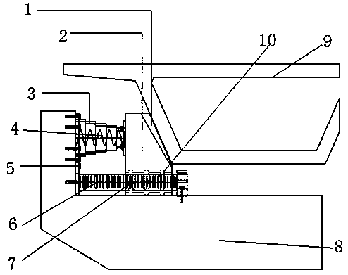 Bridge body offset prevention device with pier protecting function