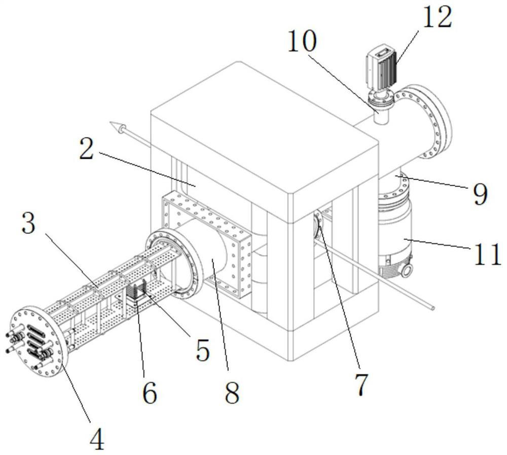 A residual gas charged particle beam monitoring device and method thereof