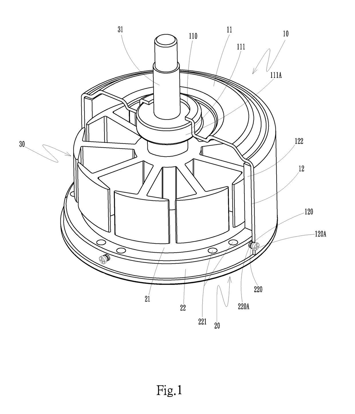 Ceiling fan motor housing and cover side fixing structure