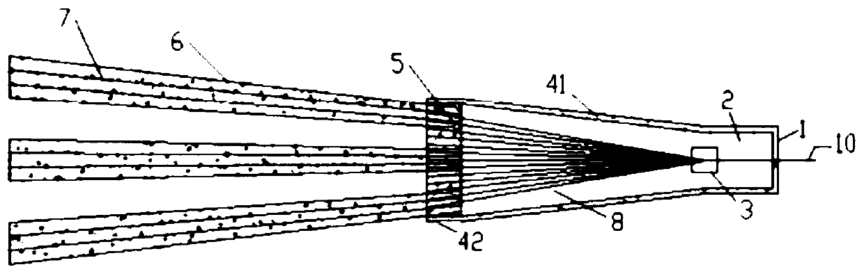 Group anchor type tunnel anchor and construction method