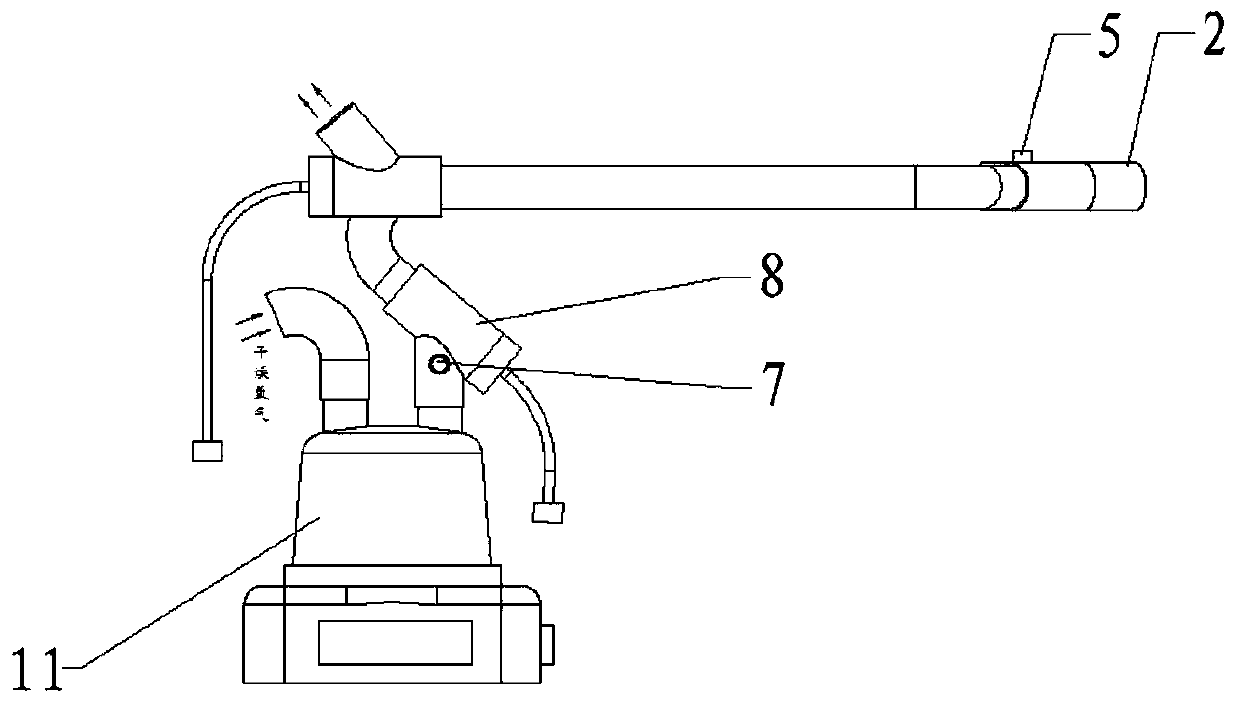 Humidifying and heating system for breathing machine