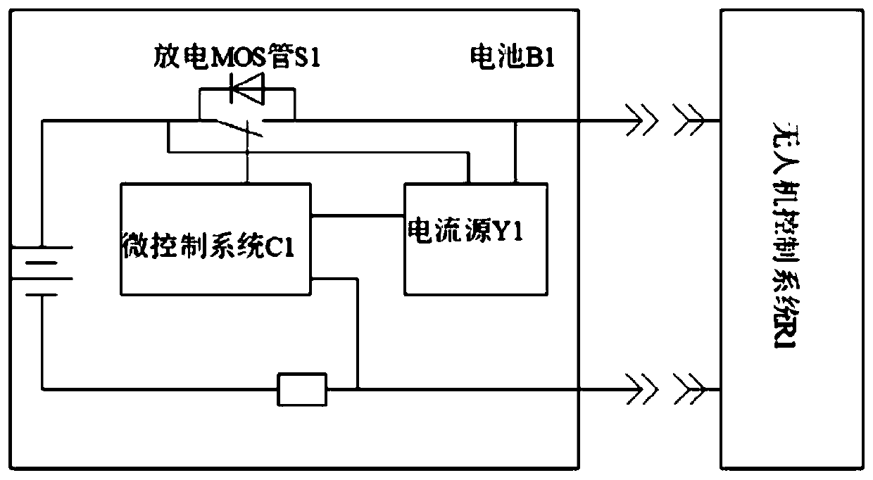 Discharge anti-spark method for battery management of unmanned aerial vehicles