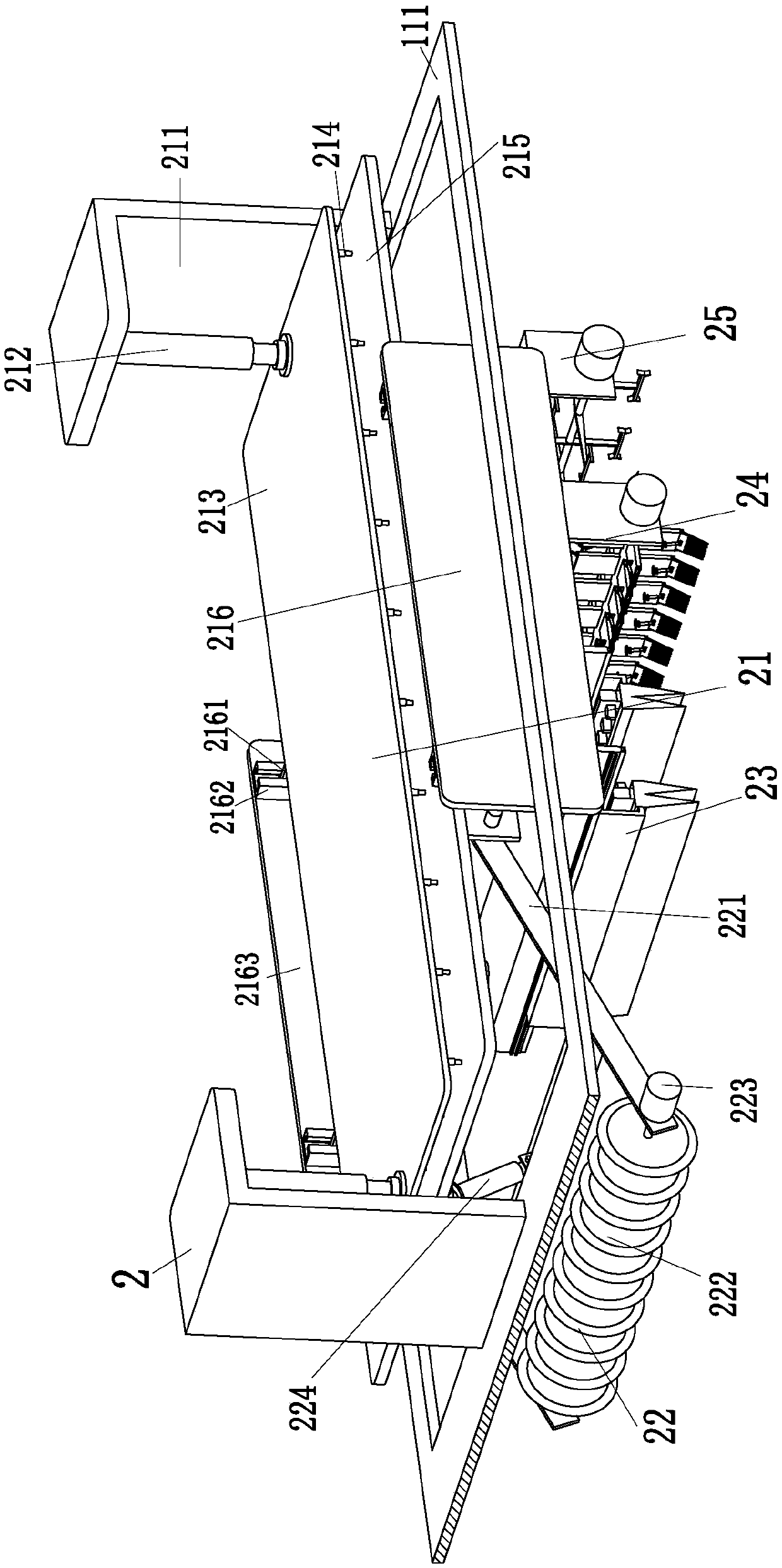 Automatic tipping device for microbial fermentation bed for ecological pig breeding