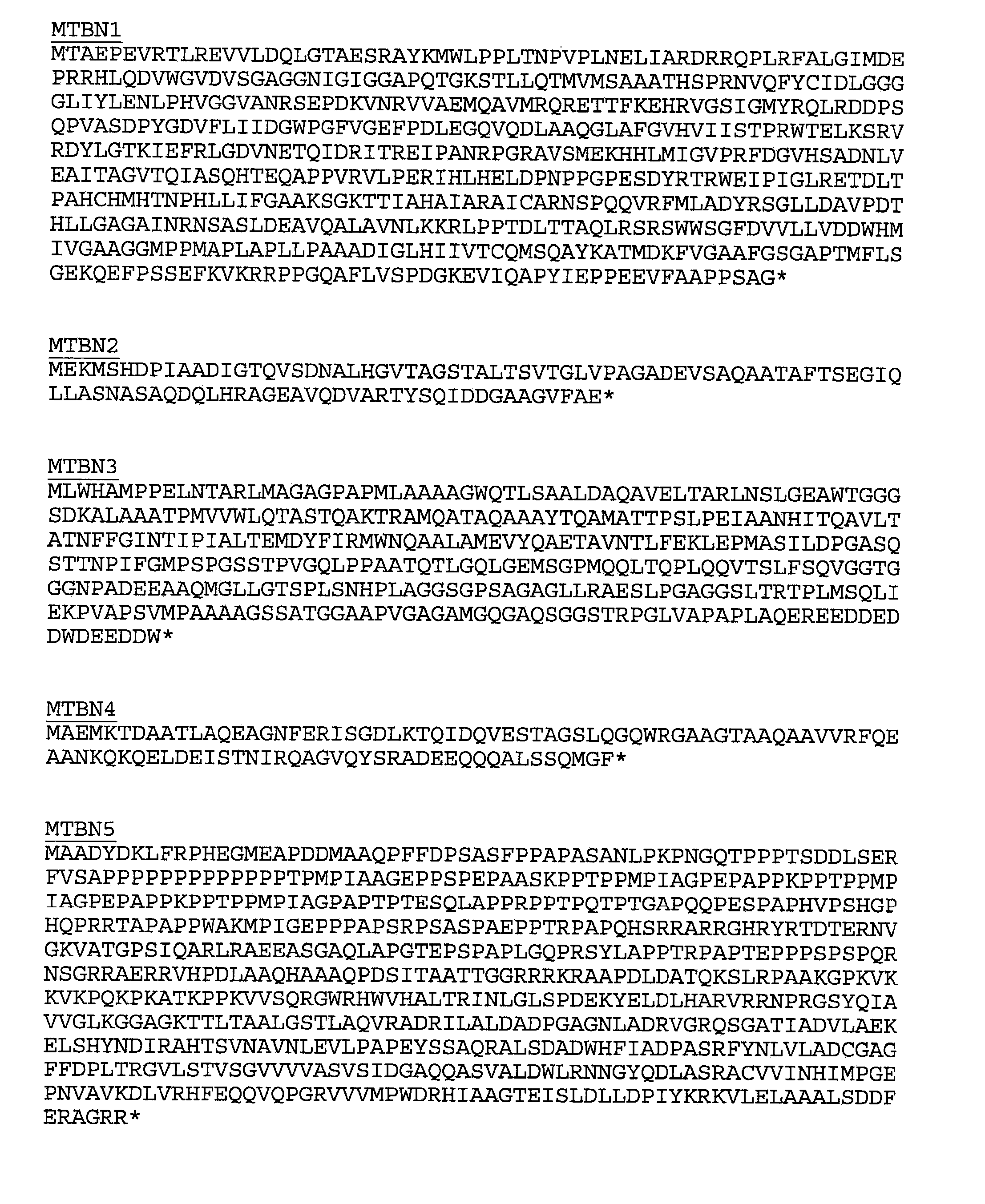 Proteins expressed by mycobacterium tuberculosis and not by bcg and their use as diagnostic reagents and vaccines