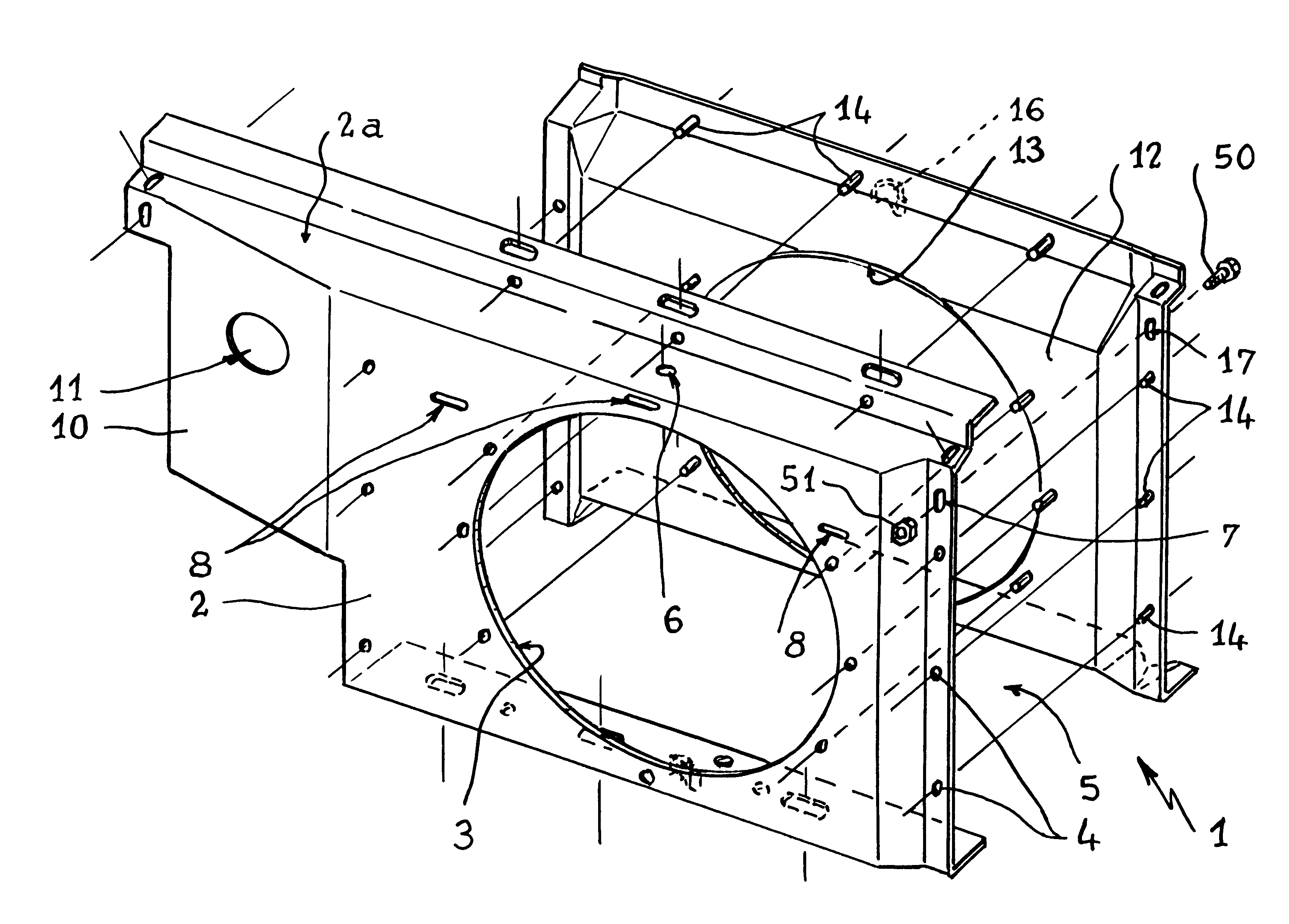 Front panel bodywork element for an automobile including a reinforcing element