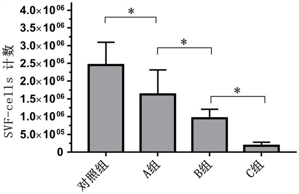 A fat graft enriched with highly active fat granule cells and adipose stem cells, its preparation method and application