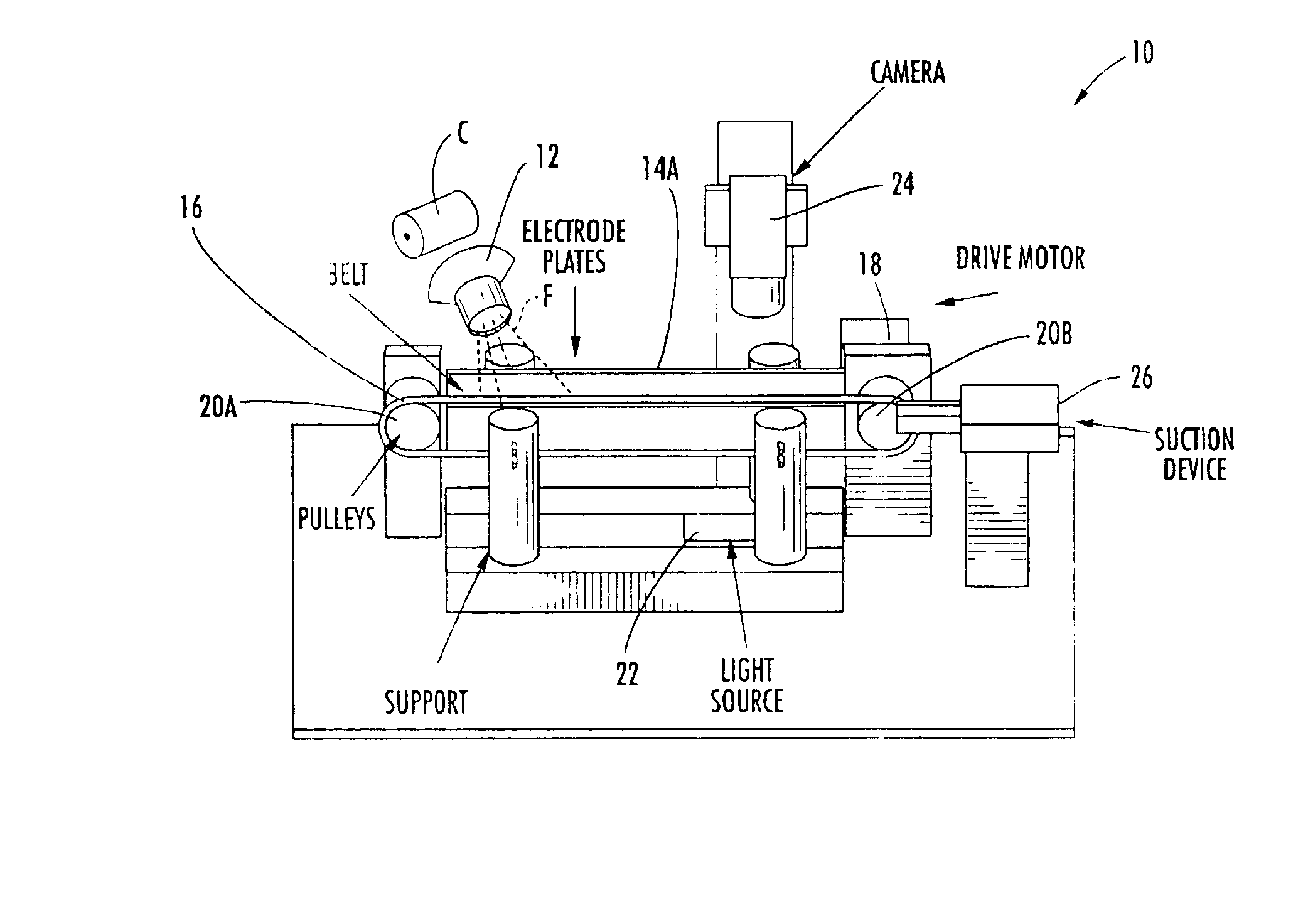 Apparatus and method for precision testing of fiber length using electrostatic collection and control of fibers