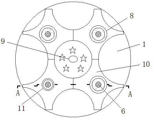 A manhole cover prefabricated component mold capable of adjusting diameter