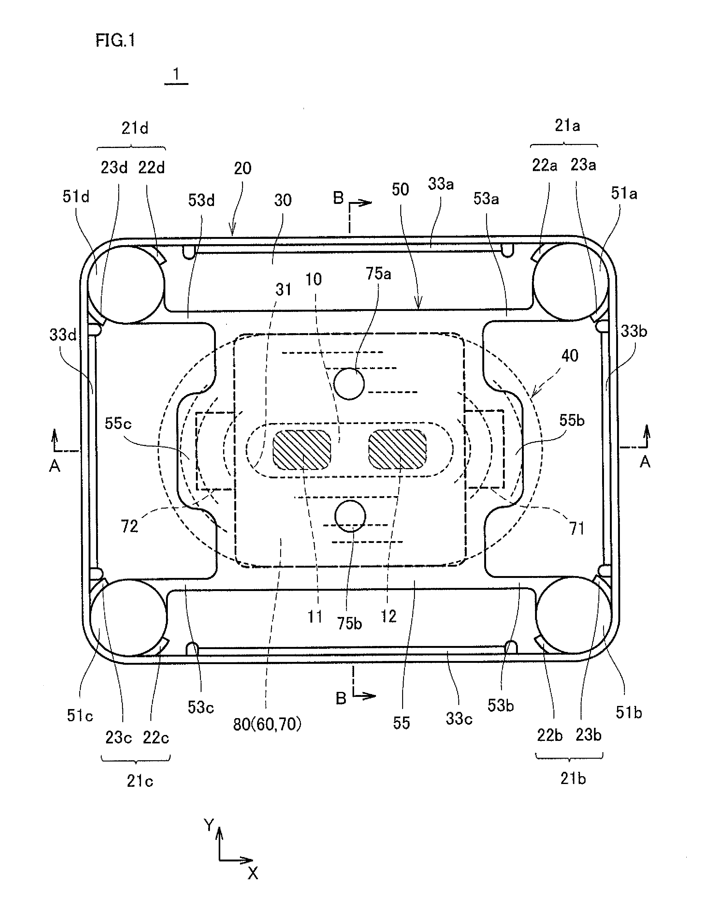 Vibration generator moving vibrator by magnetic field generated by coil and vibrator-mounted holder used in vibration-generator