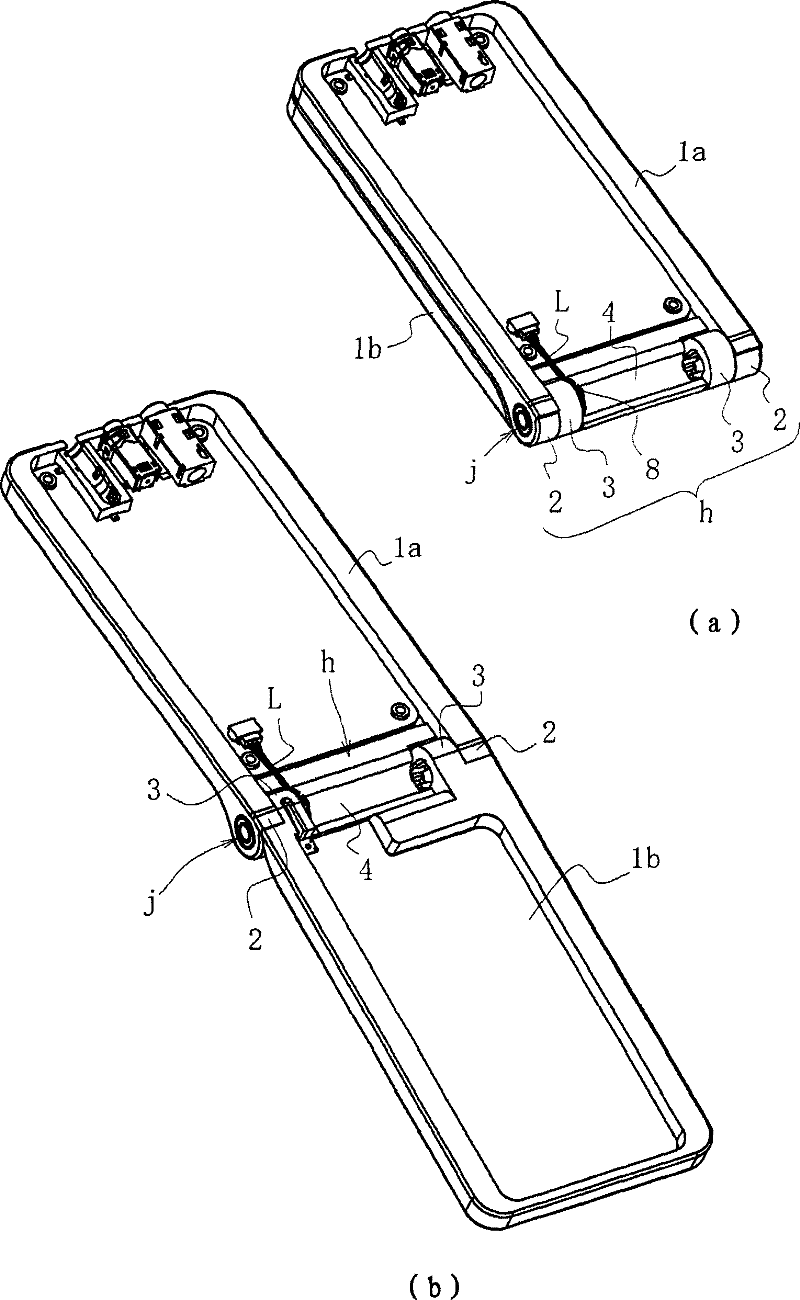 Installation structure with hinge towards plug socket