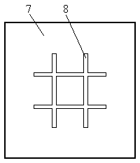 Artificial magnetic conductor shaped like Chinese character 'jing' and used for 60GHz on-chip antenna and implement method