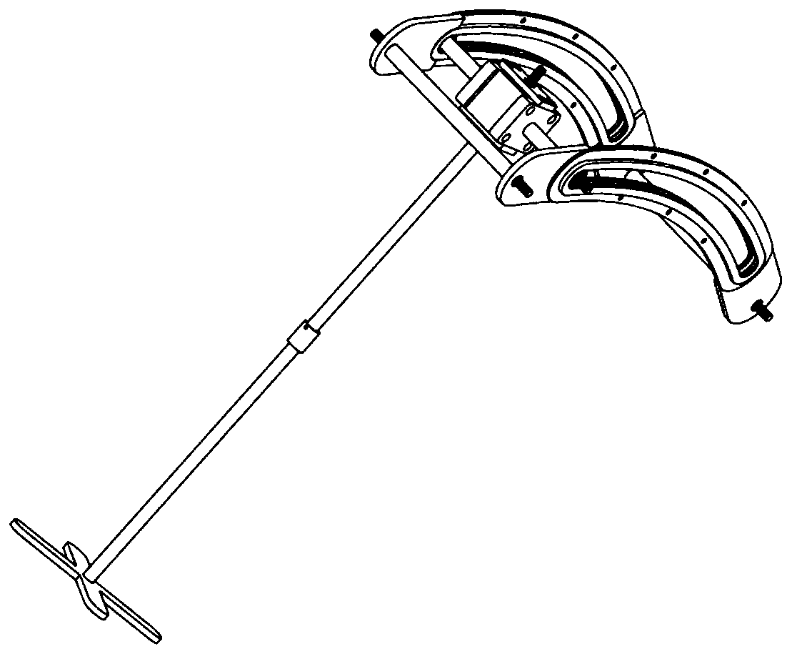 Hanger mechanism for adjusting parameters of UAV flight attitude angle control