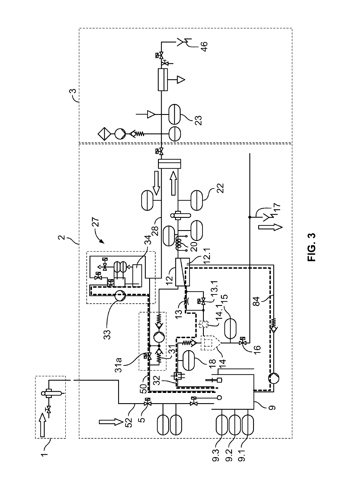 Control of an RO installation for flushing solutions