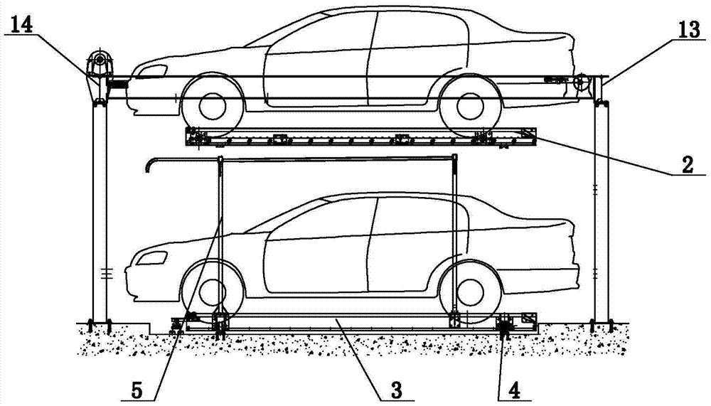 Lifting and moving parking equipment