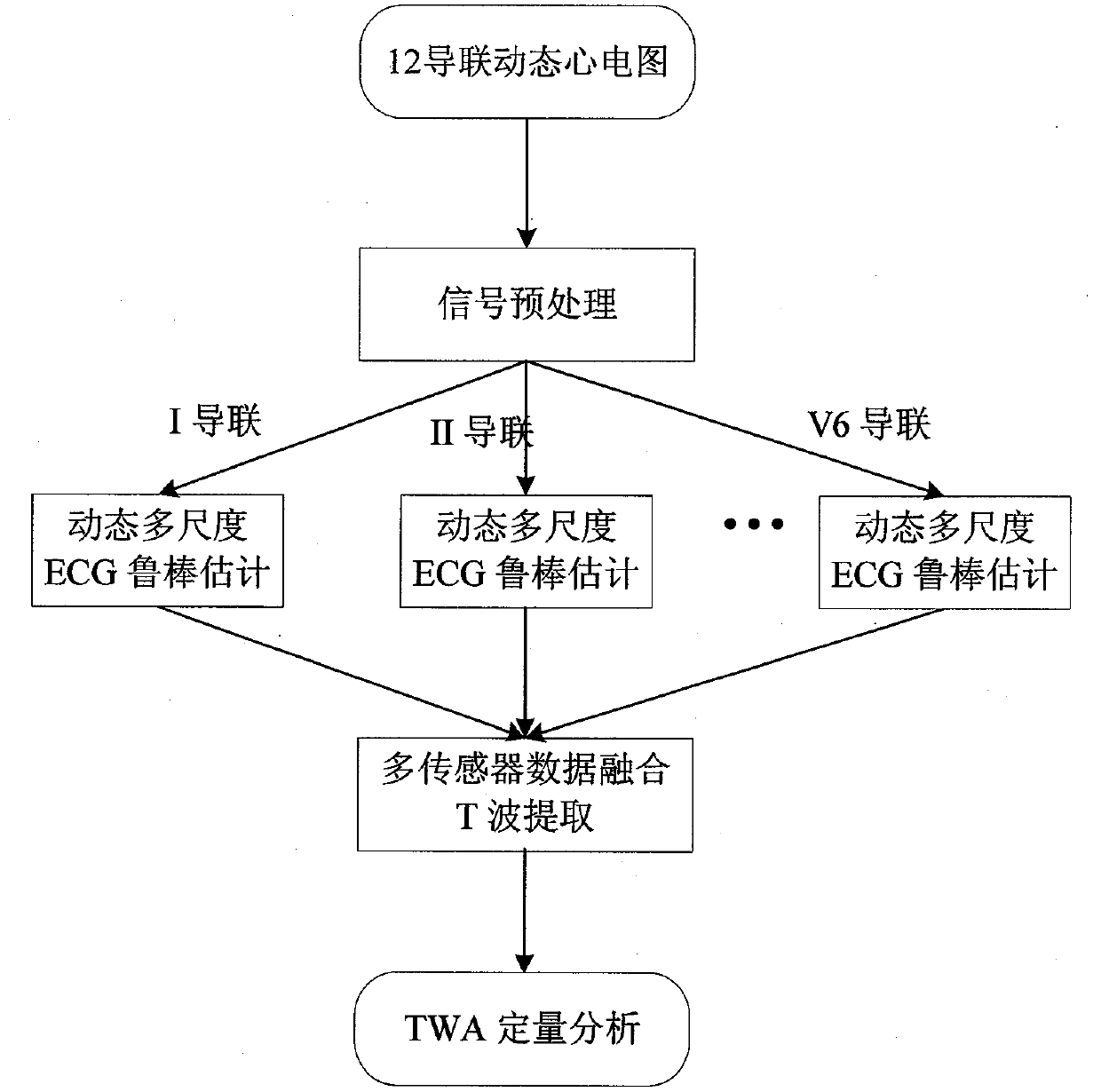 Dynamic electrocardiogram T wave alternate quantitative analysis method based on models