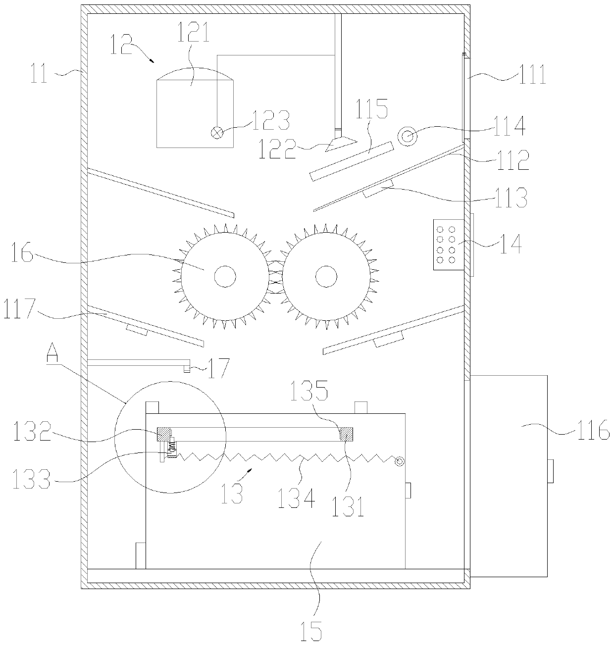 Non-contact type safe-packaging medical garbage collecting device