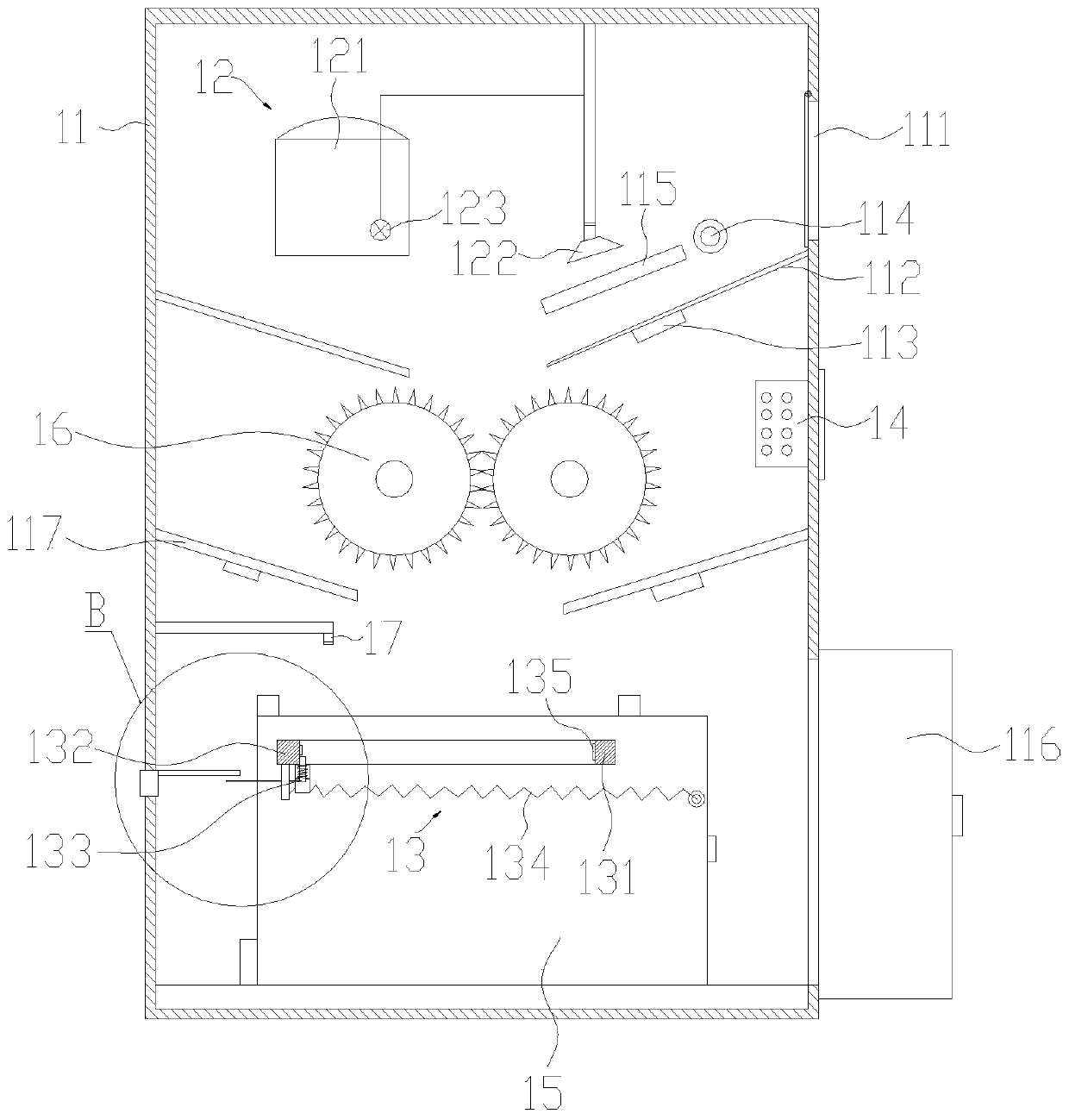 Non-contact type safe-packaging medical garbage collecting device