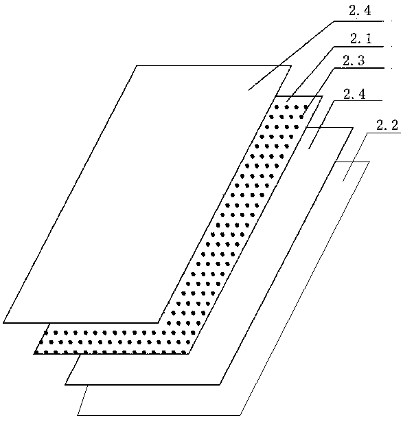 Photovoltaic module encapsulated by high-performance weather-resistant composite material and preparation method thereof