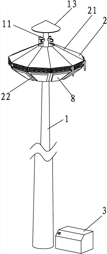 Negative ion spraying dust removal device