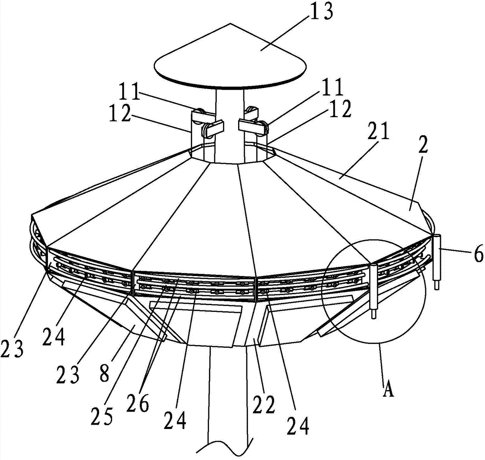 Negative ion spraying dust removal device