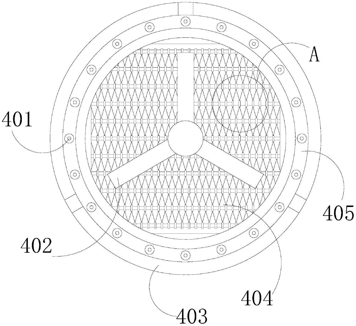 Road construction dust falling device