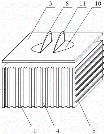 Anti-deformation pressing-resistant fruit and vegetable packing box