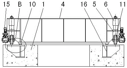 Locking method and device for large gate