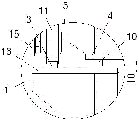 Locking method and device for large gate