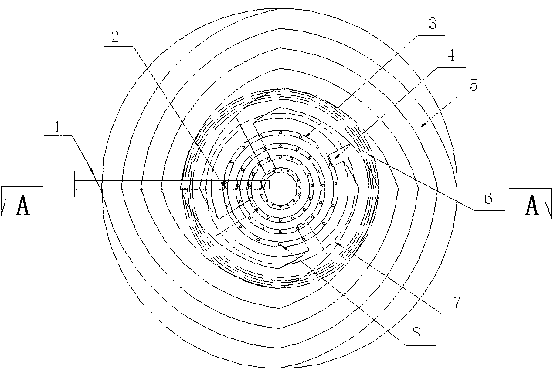 Liquid distribution and redistribution device for multistage rotating rectification bed