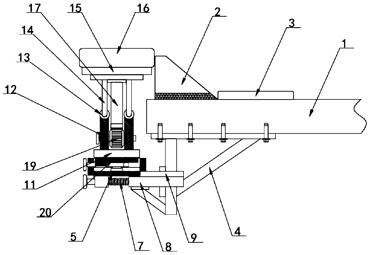 Head, shoulder and neck integrated pad adjusting device for patient operation supine position