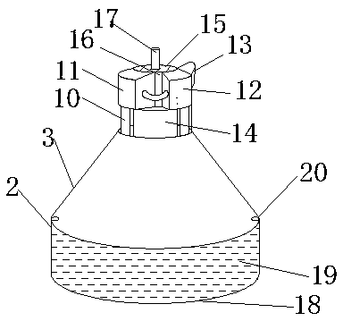 Waterproof LED lamp convenient to dissipate heat