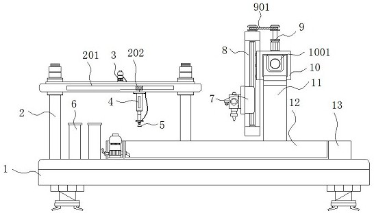 LED lamp belt automated assembling equipment with groove glue injection height detection