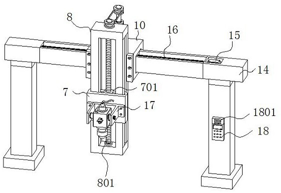 LED lamp belt automated assembling equipment with groove glue injection height detection