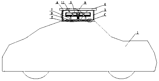 New energy automobile with adjustable solar panel