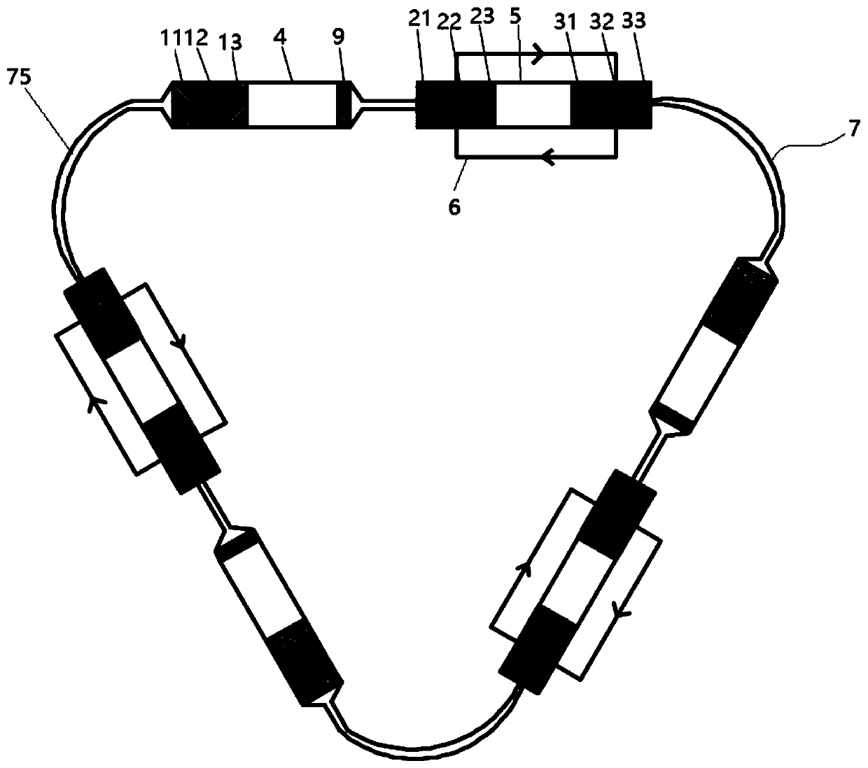 Thermo-acoustic and electro-caloric coupling refrigeration system driven by thermal energy