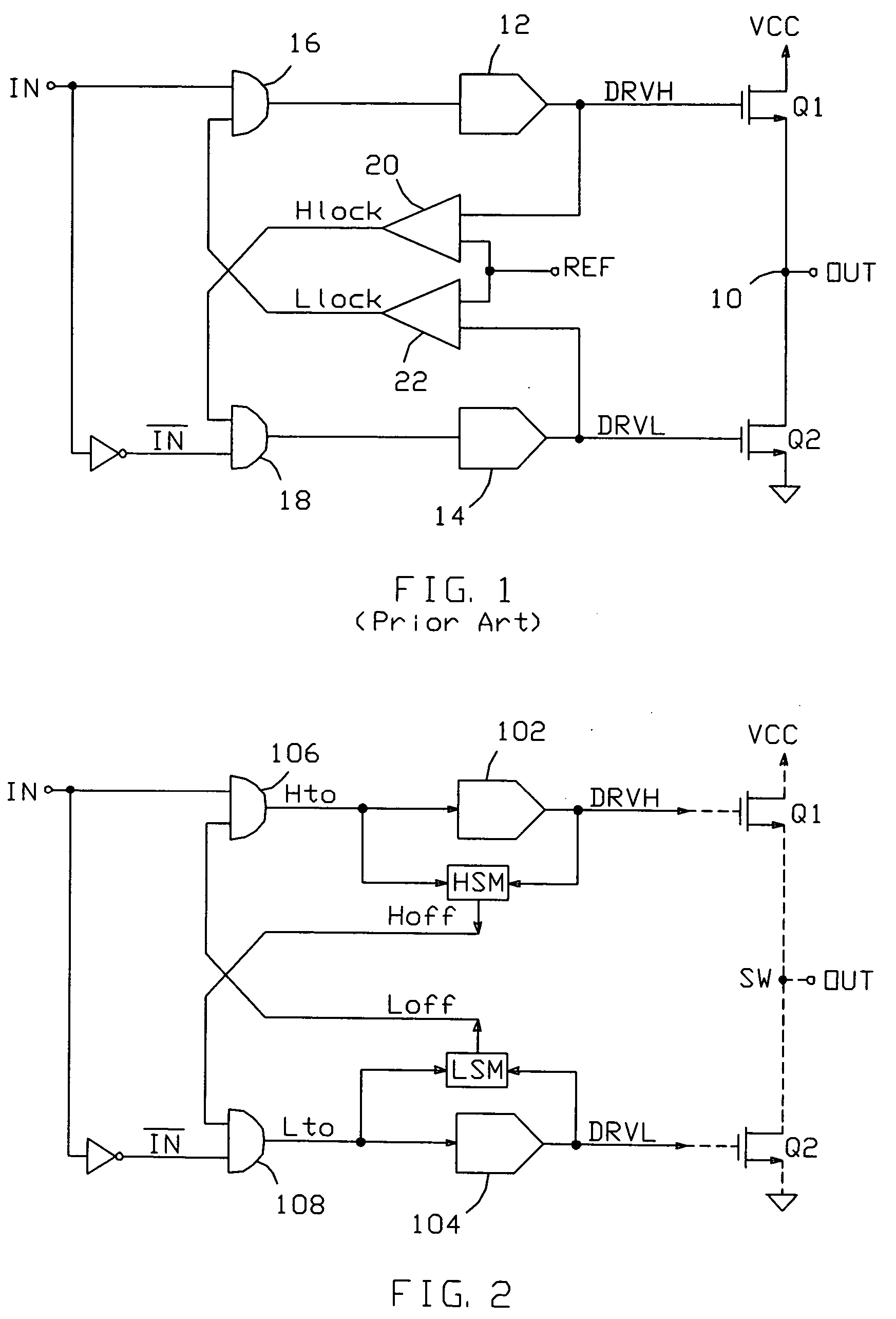 Anti-cross conduction drive control circuit and method