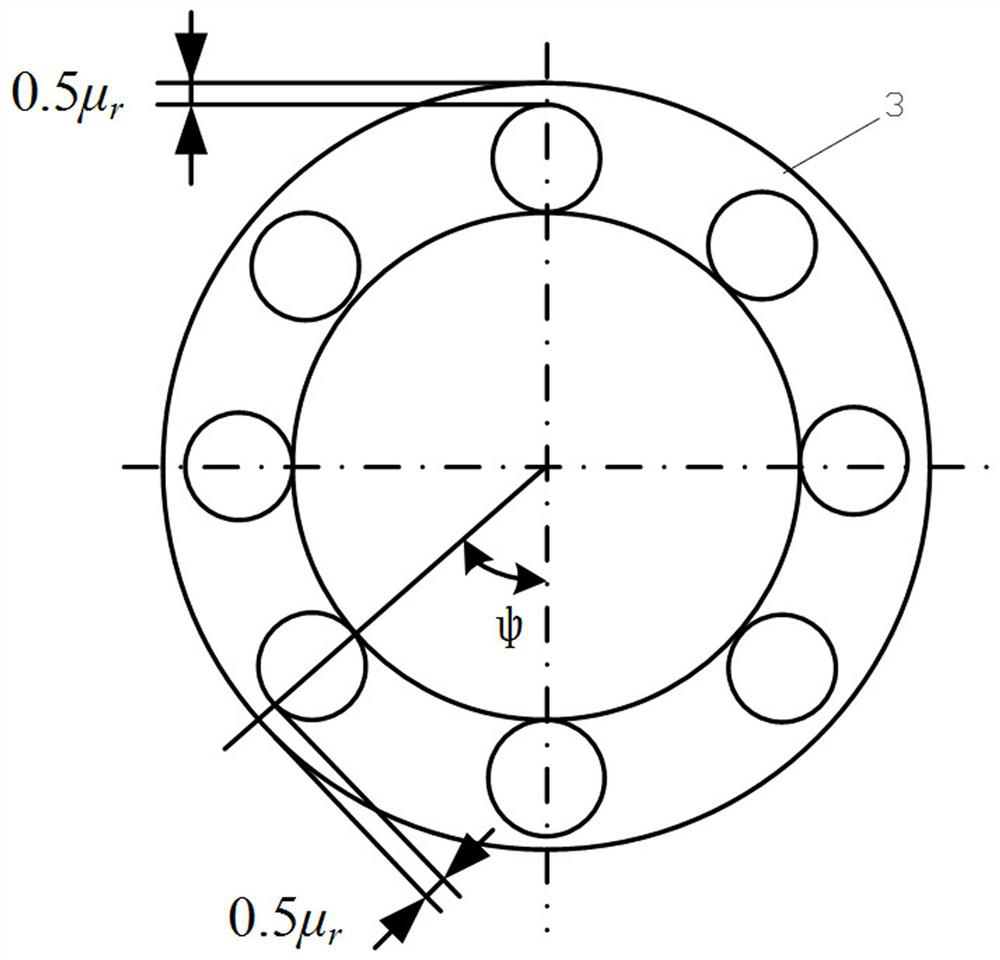 Method for obtaining working clearance of bearing through combination of test and numerical calculation