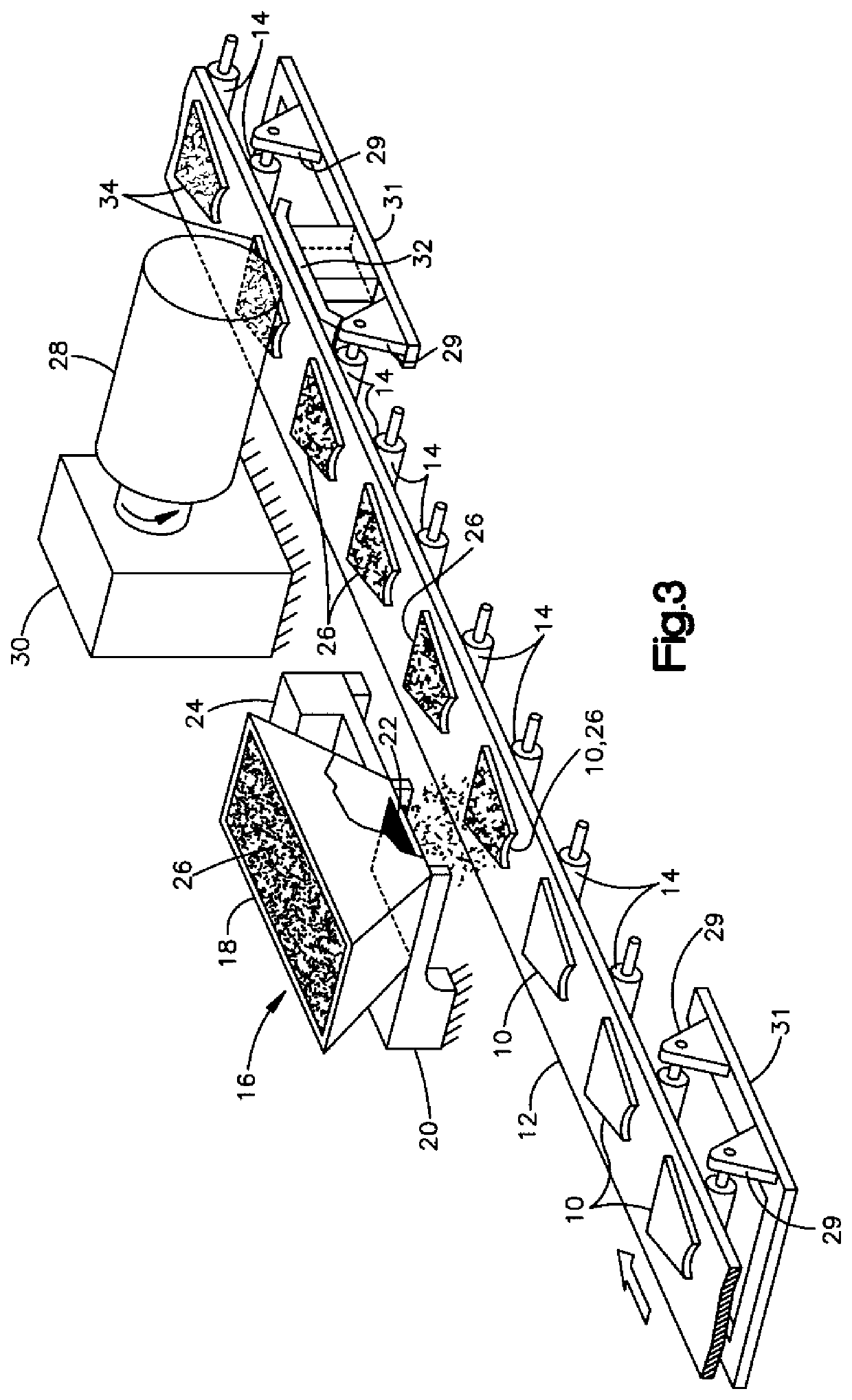 Flexible implement grip with randomly oriented cord fibers