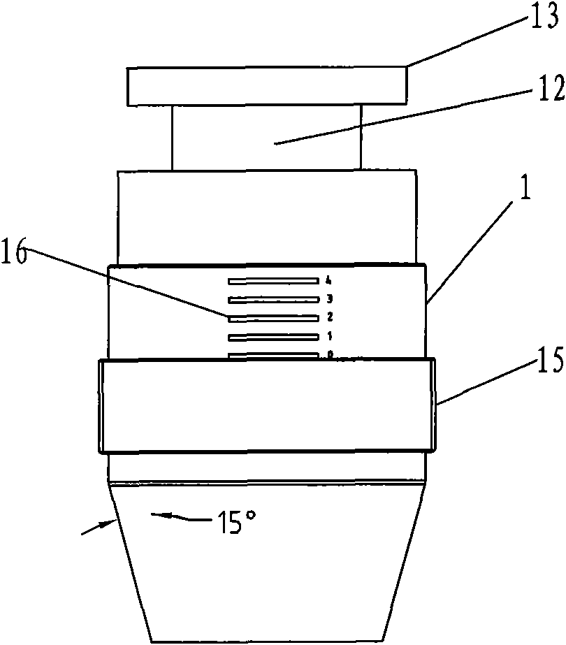 Measuring fixture and measuring method of frozen soil dielectric constant