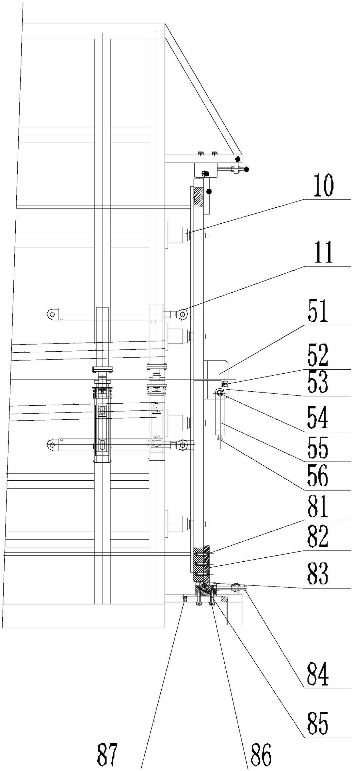 A wind power blade mold root flange device and using method thereof