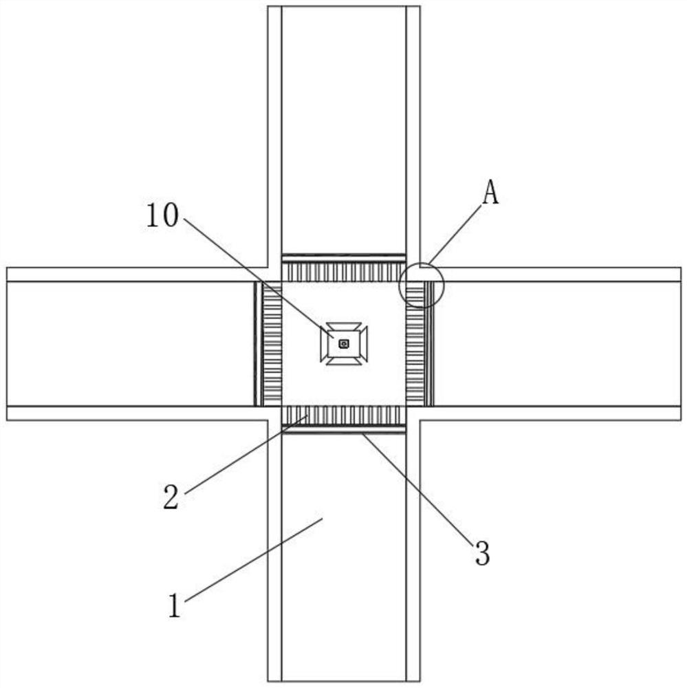 Urban traffic crossroad traffic flow assisted evacuation device based on 5G condition