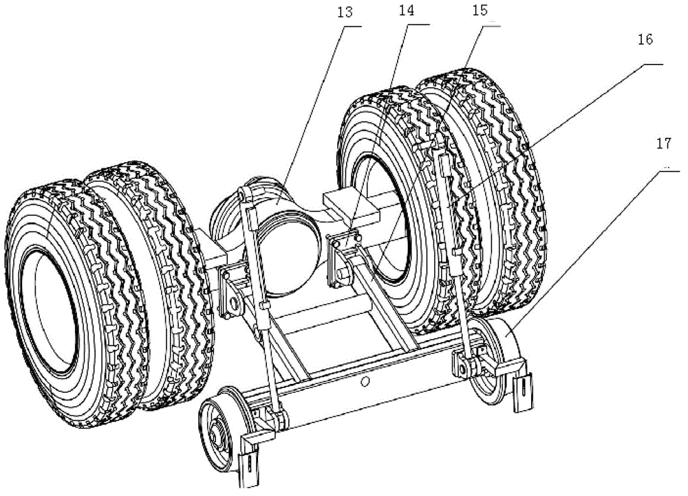 Highway-railway dual-purpose motor tractor